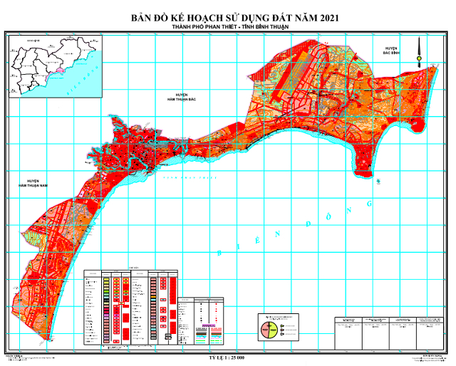 Bản đồ quy hoạch sử dụng đất thành phố Phan Thiết đến năm 2021