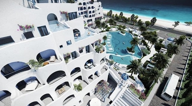 Khách sạn Novotel được thiết kế dựa trên cảm hứng từ hòn đảo Santorini